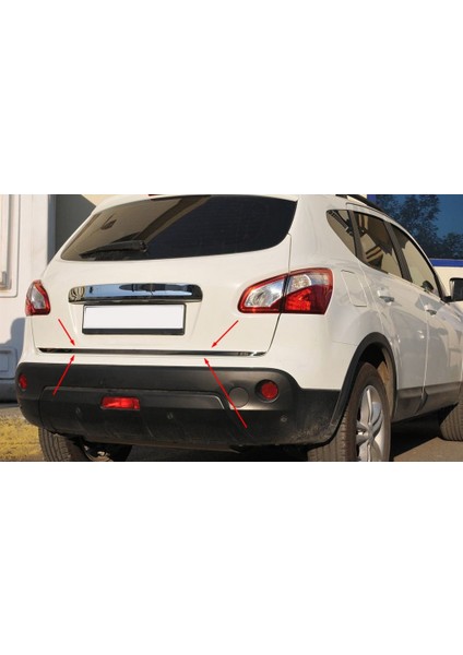 Nissan Qashqai Formlu Krom Bagaj Alt Çıta 2010-2013 Paslanmaz Çel