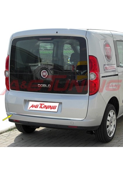 Fiat Doblo Formlu Krom Bagaj Alt Çıta 2010-2014 Paslanmaz Çelik