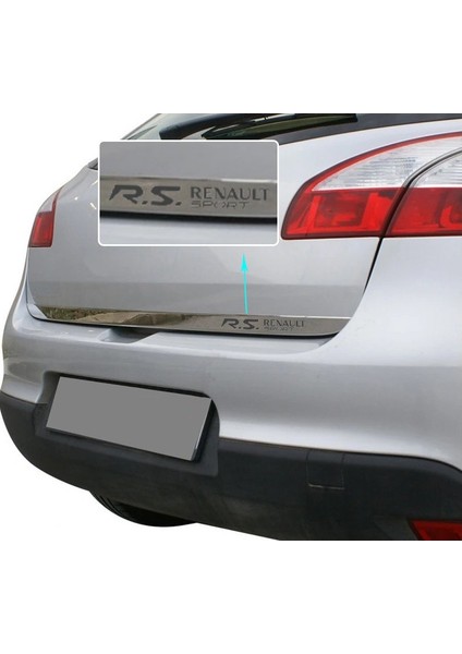 Renault Megane 3 Rsline Formlu Krom Bagaj Alt Çıta Paslanmaz Çeli modelleri