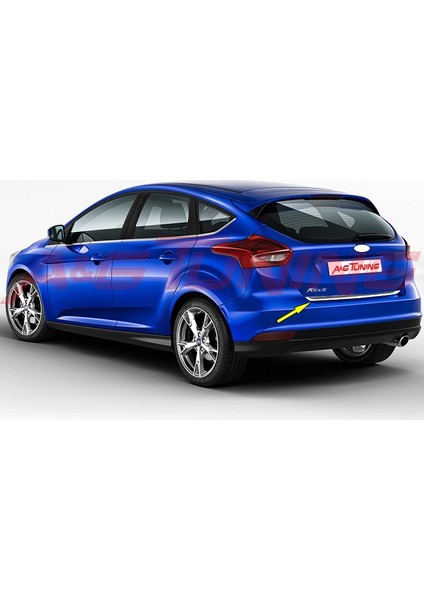 Ford Focus 3 Hatchback Formlu Krom Bagaj Alt Çıta 2015- ve Sonras modelleri