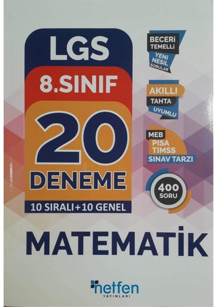 8. Sınıf LGS Matematik 20'li Deneme