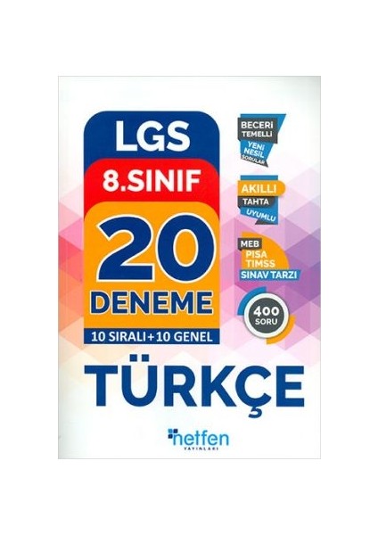 8. Sınıf LGS Türkçe 20 Deneme
