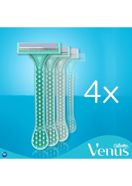 Gillette Simply Venus 2 Kullan At Kadın Tıraş Bıçağı 4'lü