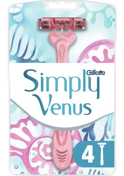 Gillette Simply Venüs 3 Kullan At Tıraş Bıçağı 4'lü