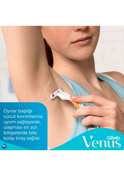 Gillette Simply Venus 3 Tıraş Makinesi + 3 Yedek Tıraş Bıçağı