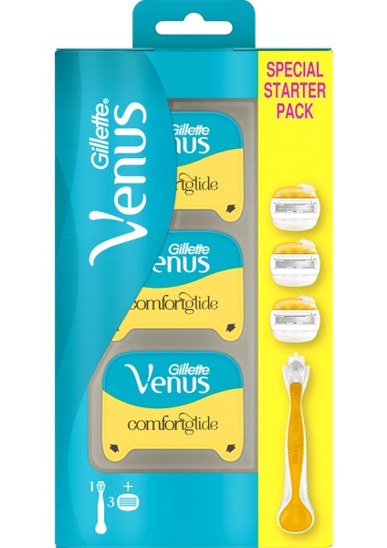 Gillette Venüs Olay Kadın Tıraş Makinesi +3 Yedek Başlık