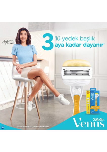 Gillette Venüs Olay Kadın Tıraş Makinesi +3 Yedek Başlık