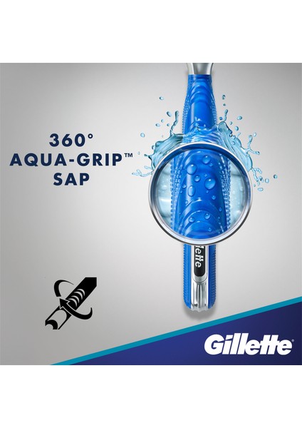 Mach 3 Start Aqua Grip Tıraş Bıçağı + Yedek Bıçak 2'li