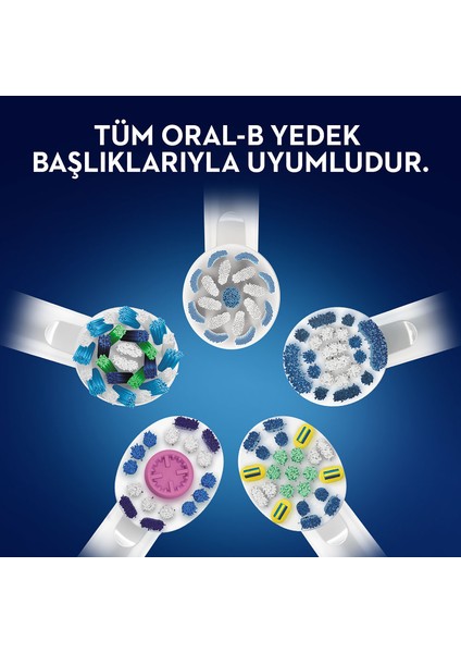 D100 Şarjlı Diş Fırçası Cross Action Siyah + Pro Onarım Diş Macunu 50 ml