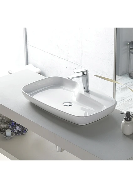 Seramik Cerastyle Nova Tezgah Üstü Lavabo 70 cm 074400U