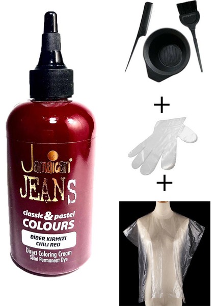 Jamaican Jean's Color Saç Boya Seti Biber Kırmızı SET1011
