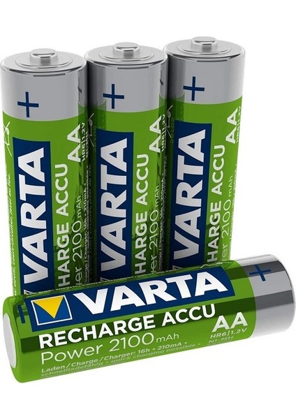 Plug Şarj Cihazı +16X2100 Mah Aa + 16X800 Mah Aaa Şarjlı Pil