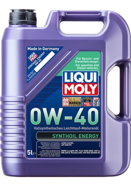 Synthoil Energy 0W-40 5 Litre Motor Yağı ( Üretim Yılı: 2023 )