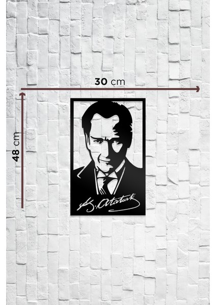 Atatürk & Imzası Figürlü Dekoratif Ahşap Tablo indirimleri