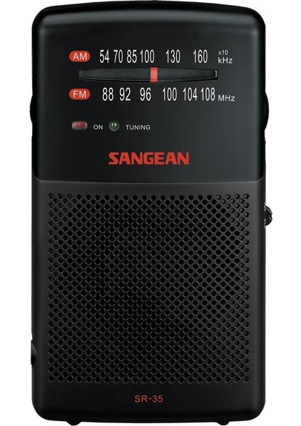 Sr-35 Am / Fm Cep Analog Radyo - Siyah