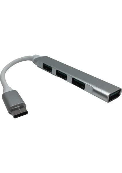 PL-5555 Type-C 4 Port Usb 3.0 Laptop Telefon Uyumlu Çoklayıcı Hub