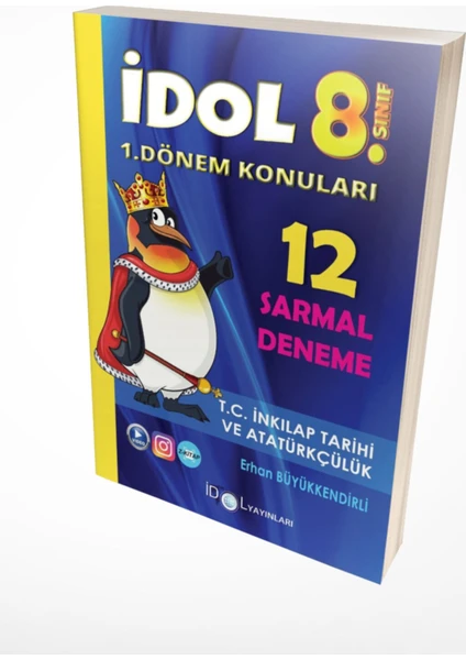 İdol Yayınları 8.Sınıf T.C. İnkılap Tarihi Ve Atatürkçülük 12 Sarmal Deneme