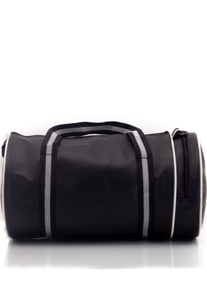 Siyah Suni Deri Silindir Omuz ve El Seyahat Çantası modelleri