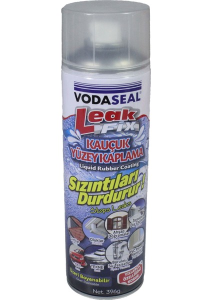 Leak Fix Su Sızdırmaz Sprey Kauçuk Kaplama 396 gr