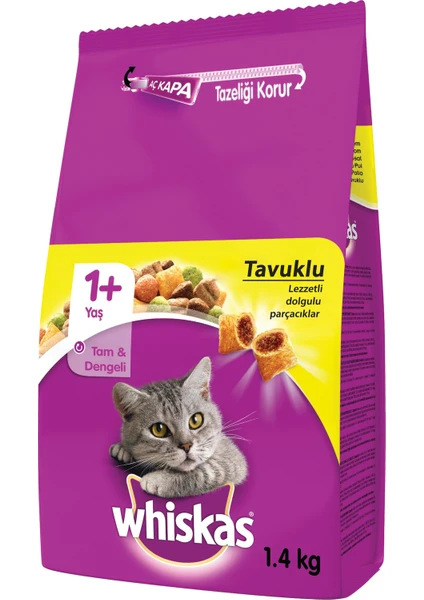 Whıskas Kısır Kedı Maması Tavuklu 1.4kg