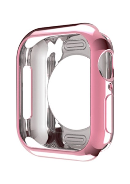 Apple iWatch Uyumlu 4-5 40 mm 360 Koruma Ultra Slim Silikon Kılıf AL-32616