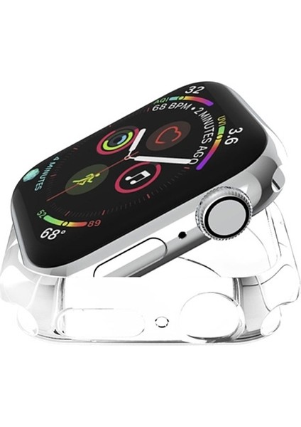 Apple iWatch Uyumlu 4-5 40 mm 360 Koruma Ultra Slim Silikon Kılıf AL-32616 indirimleri