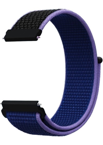 20 mm Galaxy Watch 42 mm- Active 1-2- S2 Classic Kayış Kordon Nylon Loop AL-33009