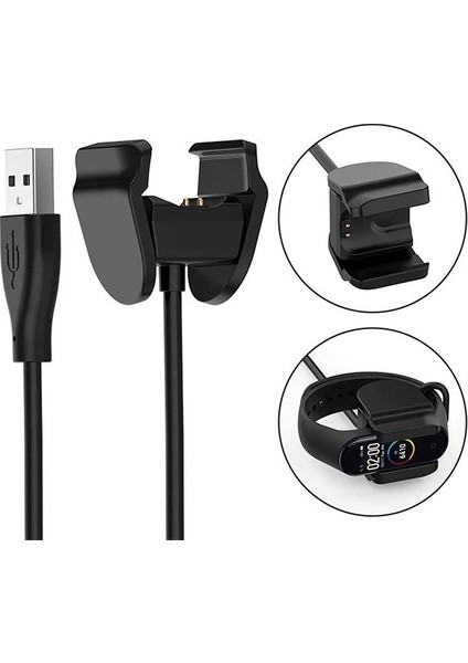 Xiaomi Mi Band 5 Klipsli USB Şarj Kablosu 30CM AL-33243 indirimleri