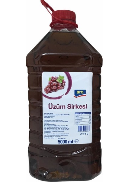 Üzüm Sirkesi 5 Lt