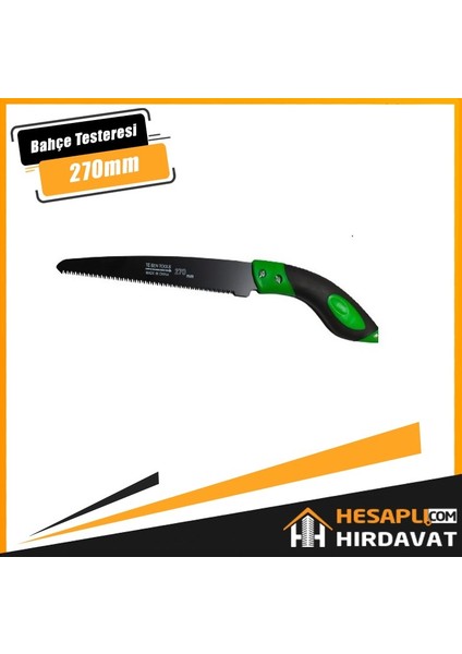 270 mm Siyah Bahçe Testeresi İnce Diş Düz
