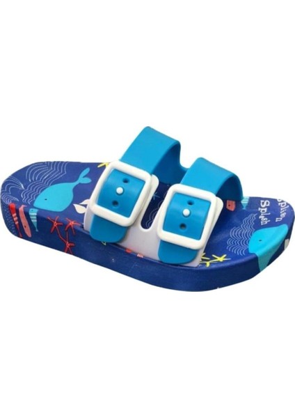 Erkek Çocuk Mavi Kaydırmaz Havuz Deniz Terliği 11365