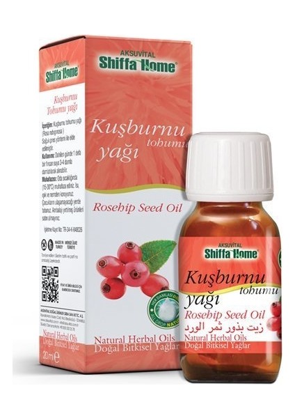 Shiffa Home Kuşburnu Tohumu Yağı 20 ml