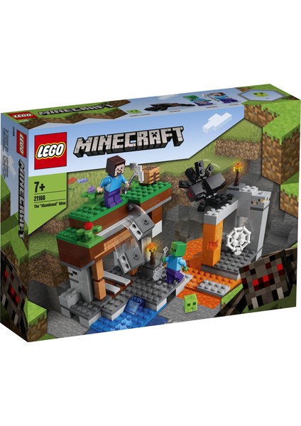 LEGO® Minecraft™ Terk Edilmiş Maden 21166 - 7 Yaş ve Üzeri Macera Oyunu Seven Çocuklar İçin Oyuncak Örümcek İçeren Yaratıcı Oyuncak Yapım Seti (248 Parça)