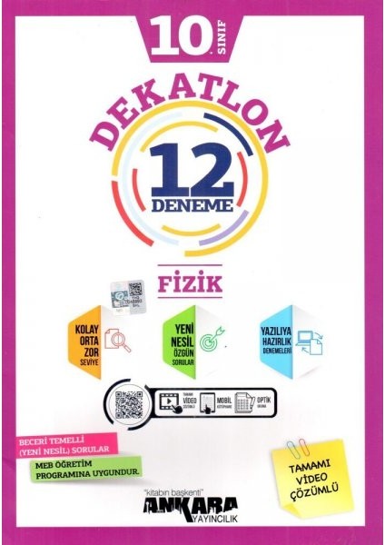 10.Sınıf Fizik Dekatlon 12 Deneme