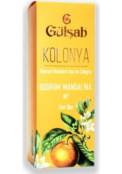 Kolonya Bodrum Mandalina Cam Şişe 250 ml