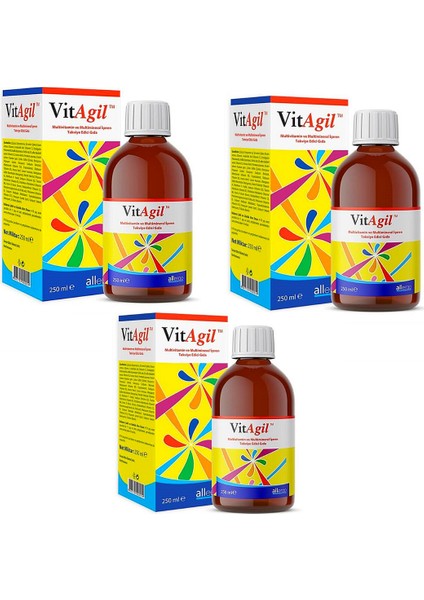 Vitagil Multivitamin Multimineral Şurup x 3 Adet