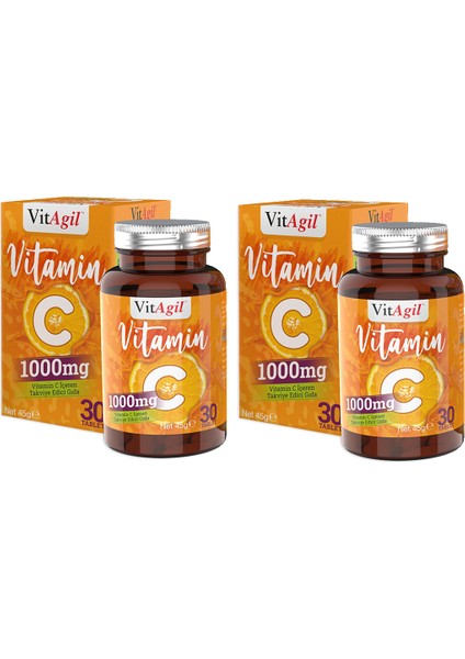 Vitagil Vitamin C 1000 Mg 30 Tablet x 2 Adet
