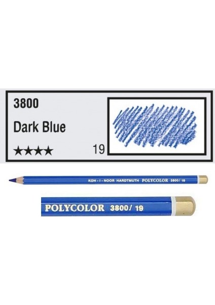 Polycolor Kuru Boya Kalemi 3800 Dark Blue fiyatları