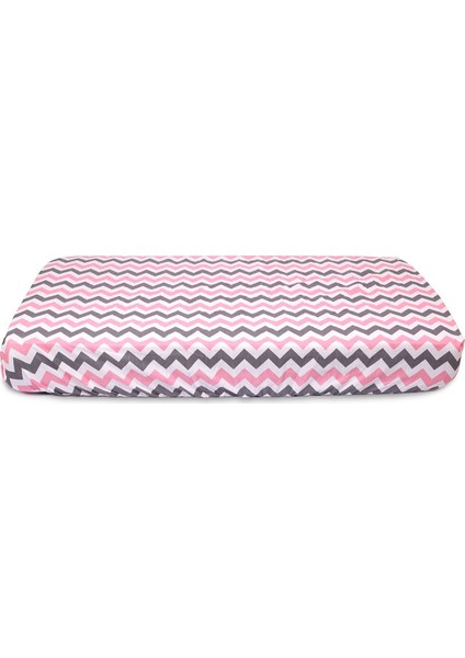 Lastikli Fitted Bebek Yatak Çarşafı Pembe 80X130 fiyatları