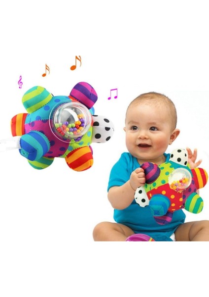 Çıngıraklı Renkli Topum