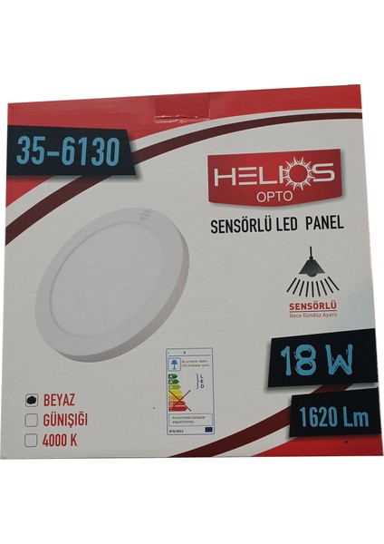 Sensörlü LED Panel Armatür 18W Beyaz