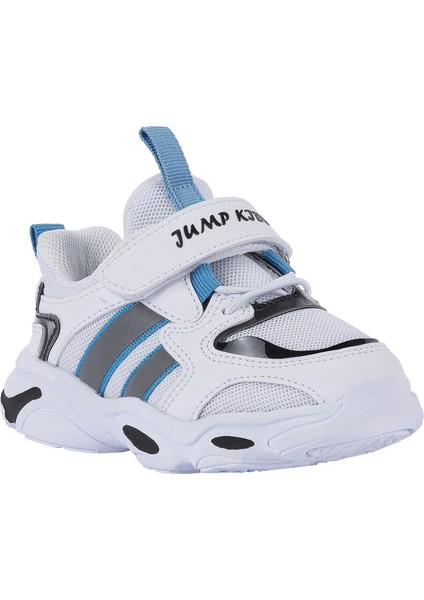 26056 Beyaz - Mavi - Siyah Uniseks Çocuk Günlük Rahat Yürüyüş Sneaker Spor Ayakkabı fiyatları