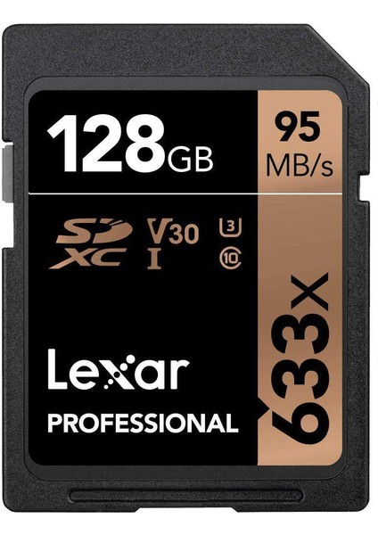 128GB Professinal 633X Sdhc Uhs-I 95MB/S Okuma 45MB/S Yazma C10 V30 U3 Hafıza Kartı