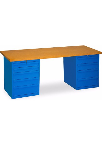 Atölye Çalışma Tezgahı-9 çekmeceli-2130 mm