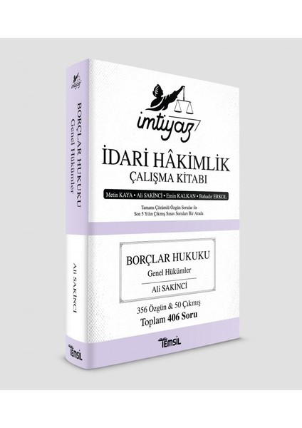 İmtiyaz İdari Hâkimlik Çalışma Kitabı Borçlar Hukuku - Ali Sakinci
