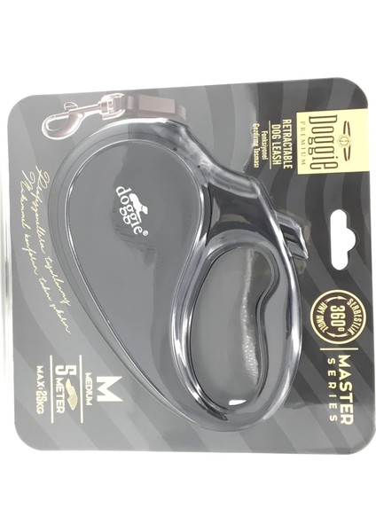 Master Seri Otomatik Makaralı Köpek Gezdirme 25 kg / 5 M Siyah fiyatları