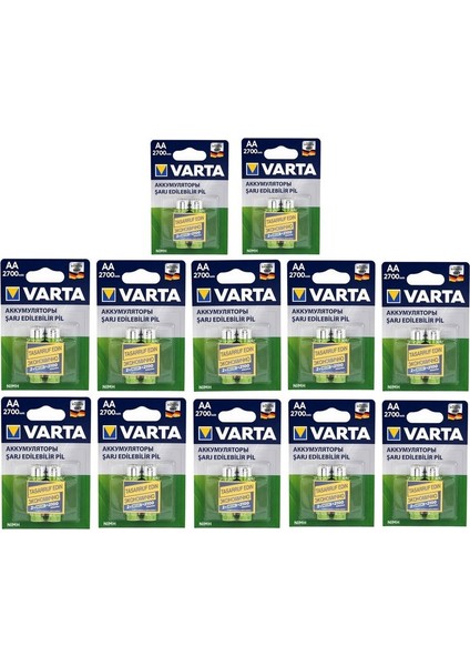 2700 Mah Aa Şarj Edilebilir Pil 24 Adet