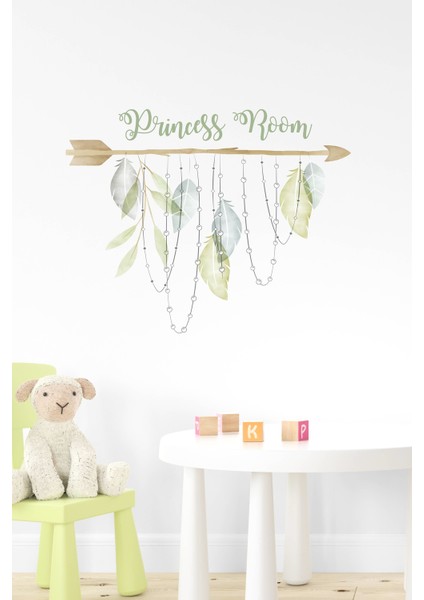 Princess Room Dallar ve Yapraklar Duvar Sticker