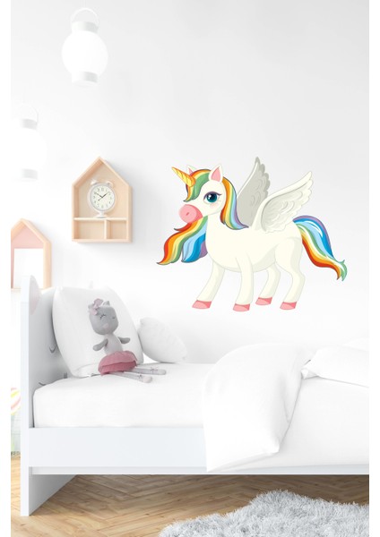 Sevimli Pony Duvar Sticker-Çocuk Bebek Odası Sticker fiyatları
