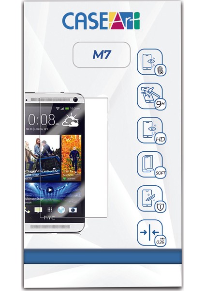 Htc One M7 Temperli Ekran Koruyucu Kırılmaz Cam Şeffaf fiyatları